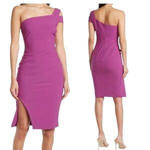 Likely Packard One Shoulder Dress in Purple